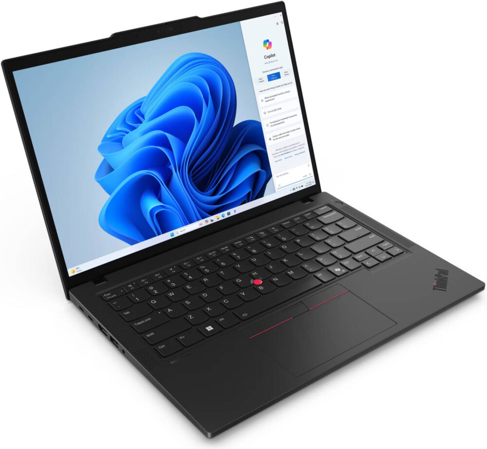 Ordinateur portable Lenovo ThinkPad T14 Gen 5, écran IPS WUXGA 14", Intel Core Ultra 7 155U, 16 Go de RAM, 512 Go de SSD, carte graphique intégrée Intel, clavier anglais rétroéclairé, Windows 11 Pro