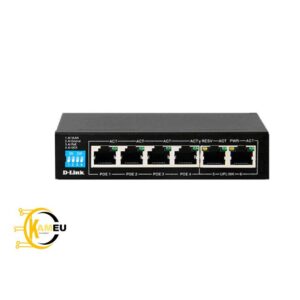 Switch D-Link DES-F1006P-E 4 ports FE PoE+ 2 ports uplink
