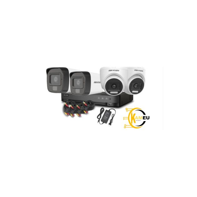 KIT HIKVISION 4CH DS-J142I/7204HGHI-M1+2+2CAM