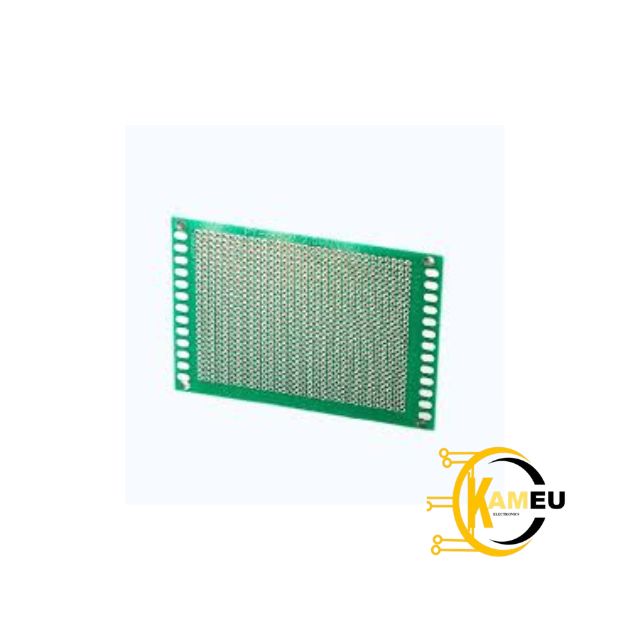 Plaque de Prototypage PCB Double Face Étain 6×8 cm (1,6 mm)