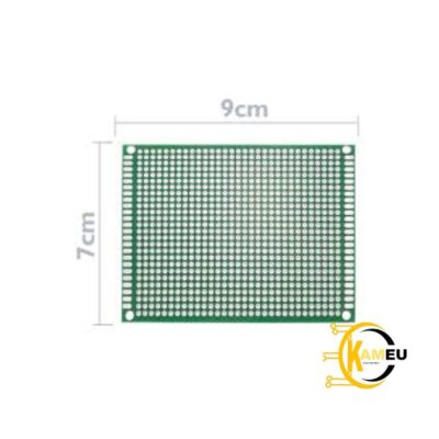 Plaque de Prototypage PCB Double Face Étain 7×9 cm (1,6 mm)