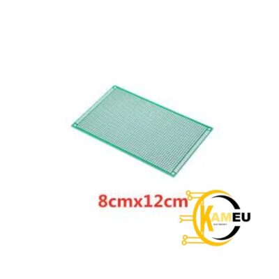 Plaque de Prototypage PCB Double Face Étain 8×12 cm (1,6 mm)