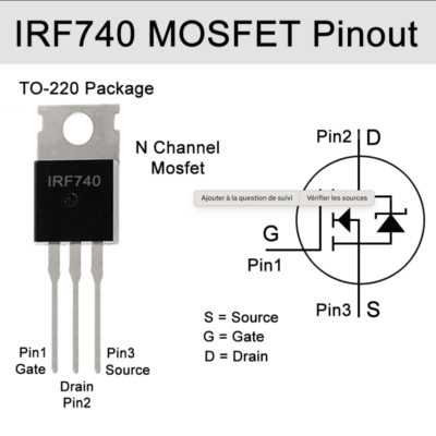 MOSFET N-Channel IRF740