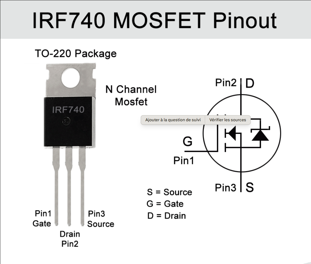 MOSFET N-Channel IRF740