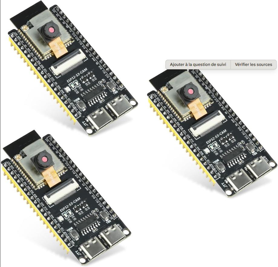 Module de développement ESP32-S3 CAM avec caméra OV3660