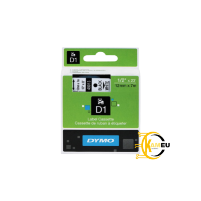 Ruban compatible Dymo D1 noir sur blanc (45017) - 12 mm*7m disponible au cameroun