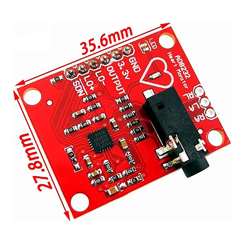Kit de mesure du pouls cardiaque ECG compatible Arduino – Image 4