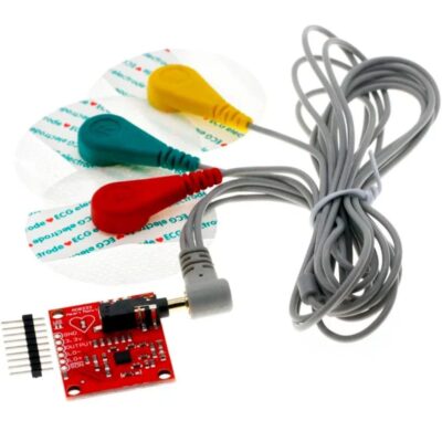 kit de mesure du pouls cardiaque ECG compatible avec la carte de développement AD8232 Duinofun