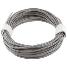 Fil de câblage 4 x 0.14 mm² gris