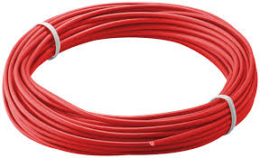 Câble 24WG 40/0,08TS de 1,6mm-rouge-1 rouleau