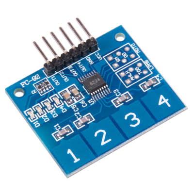 Capteur tactile numérique 4 canaux TTP224 avec interrupteur capacitif