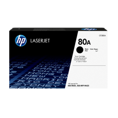 Toner HP 80A Noir Origine (CF280A) - LaserJet Pro 400 M401