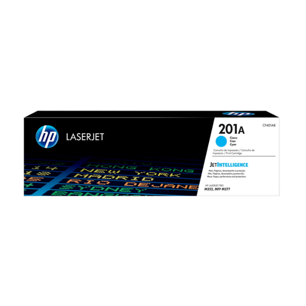 HP 201A Cyan toner LaserJet authentique (CF401A)