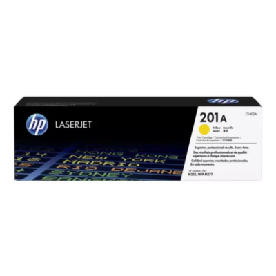 Toner HP 201A Jaune Original - Impression Laser HP CF402A