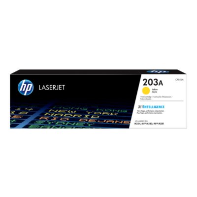 Toner HP 203A Jaune Original - Impression Laser HP CF542A