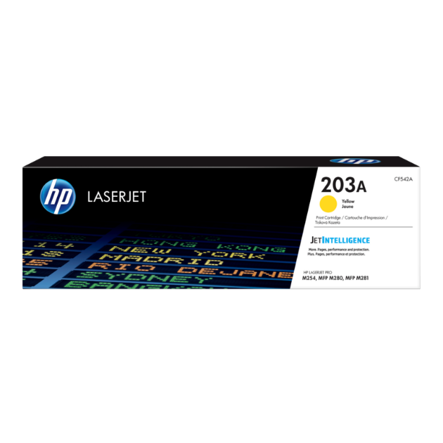 Toner HP 203A Jaune Original - Impression Laser HP CF542A