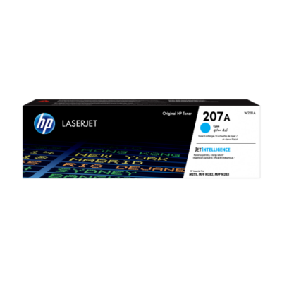 Toner LaserJet HP 207A cyan authentique (W2211A)