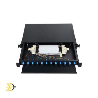 Tiroir optique 12 ports rackable 19" pré-câblé SC simplex 1U