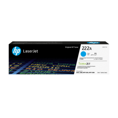 Toner cyan HP LaserJet authentique 222A (W2221A)