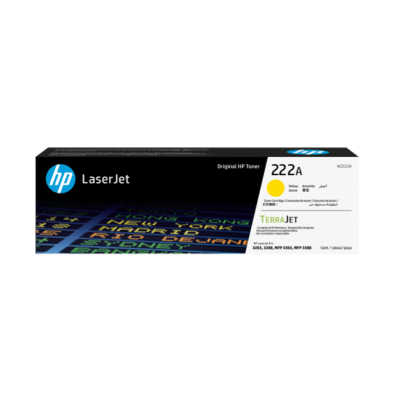 Toner HP 222A jaune LaserJet authentique (W2222A)